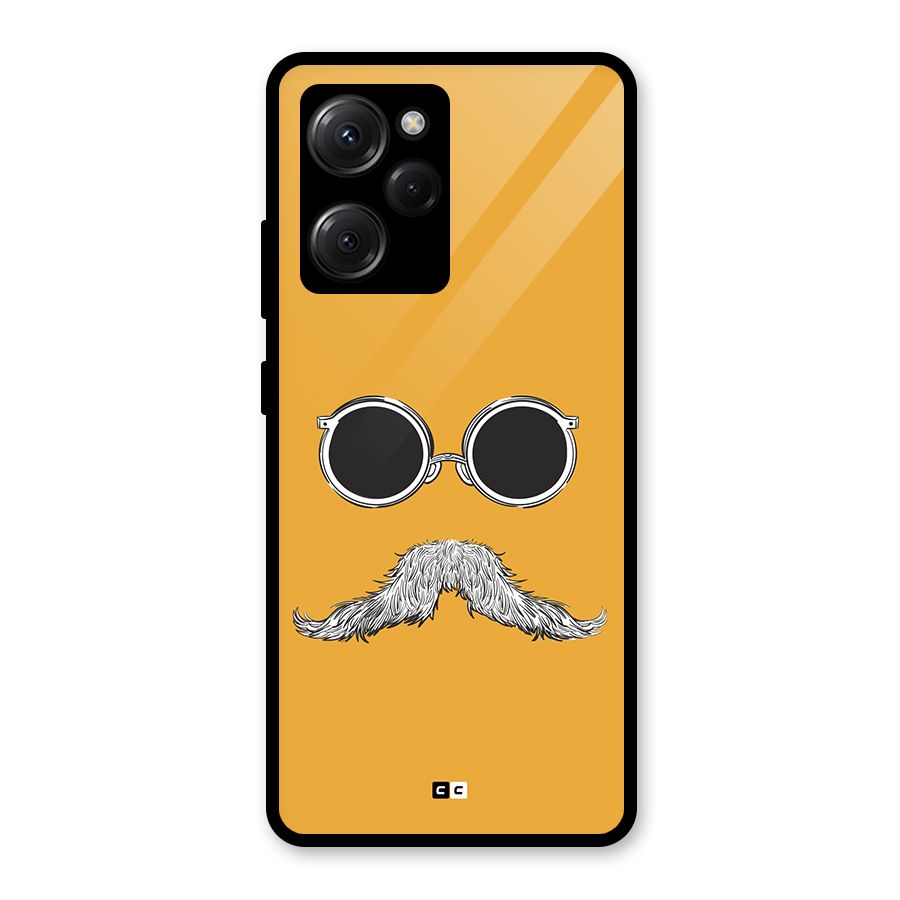 Goggle Man Glass Back Case for Poco X5 Pro
