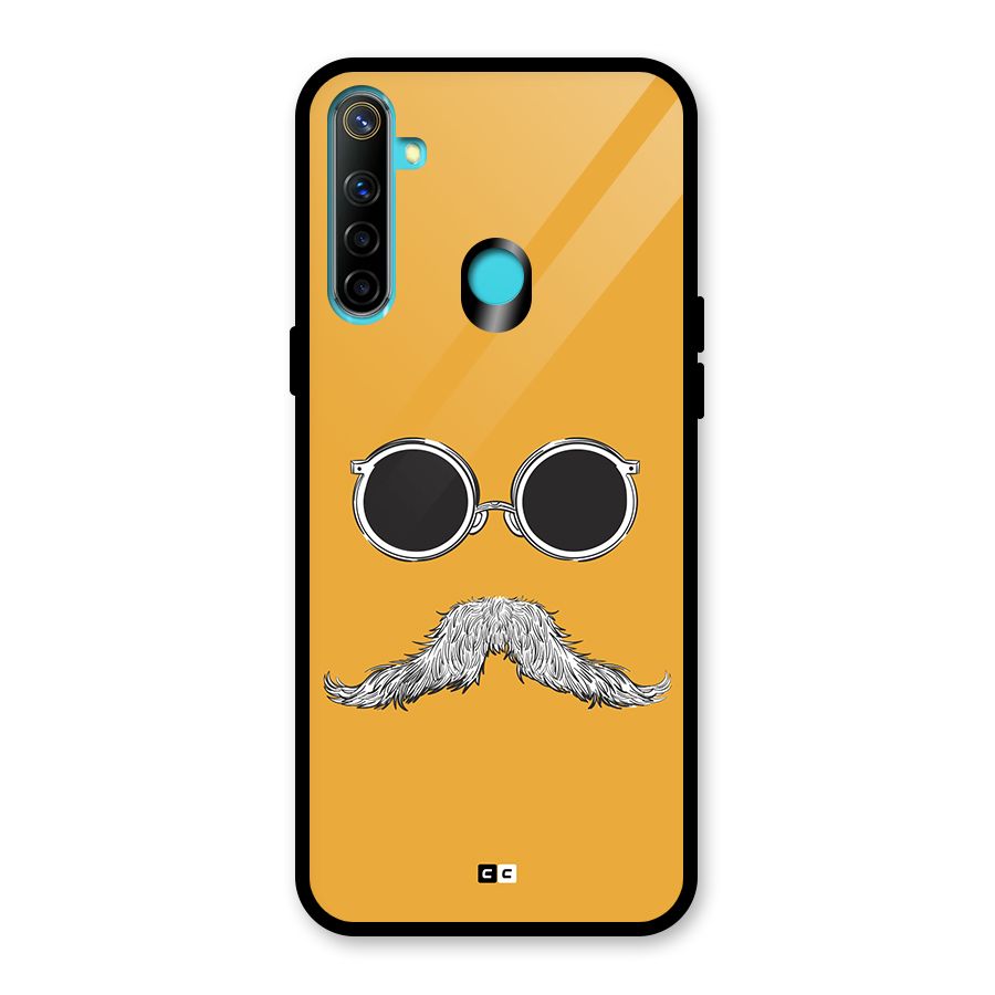 Goggle Man Glass Back Case for Realme 5i