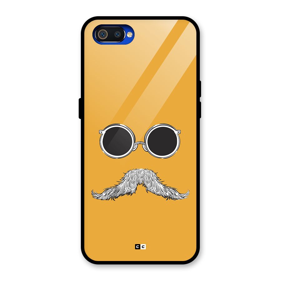 Goggle Man Glass Back Case for Realme C2