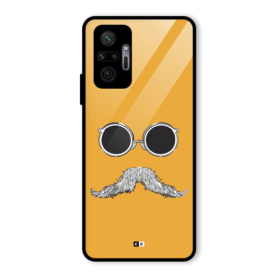 Goggle Man Glass Back Case for Redmi Note 10 Pro Max