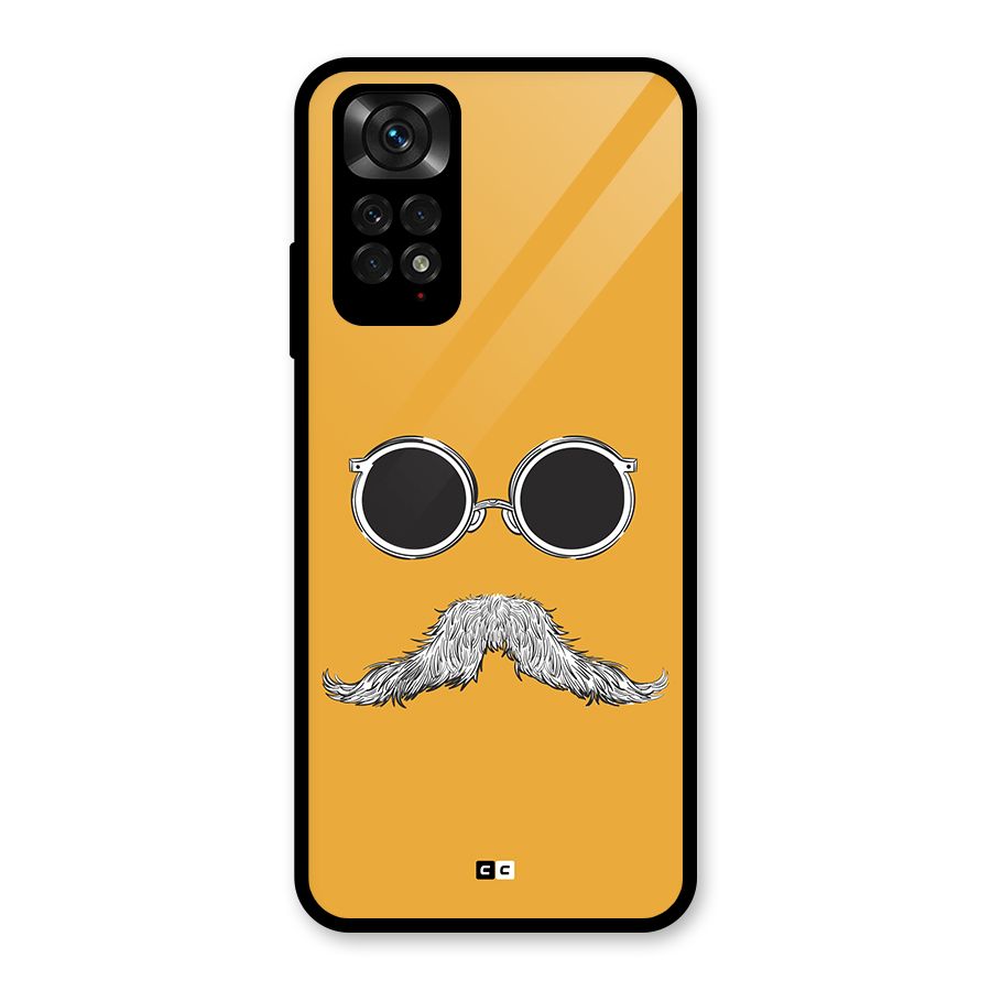 Goggle Man Glass Back Case for Redmi Note 11