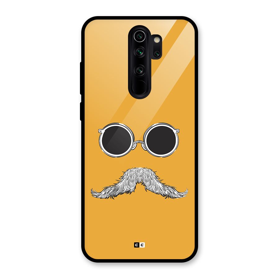 Goggle Man Glass Back Case for Redmi Note 8 Pro