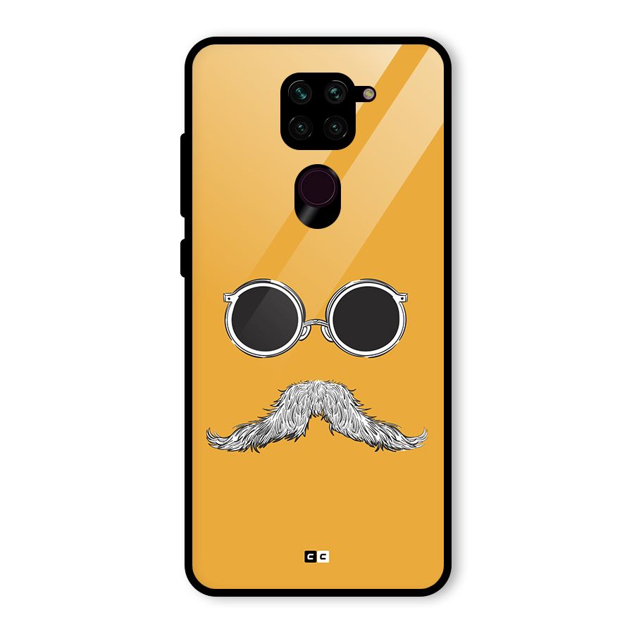 Goggle Man Glass Back Case for Redmi Note 9