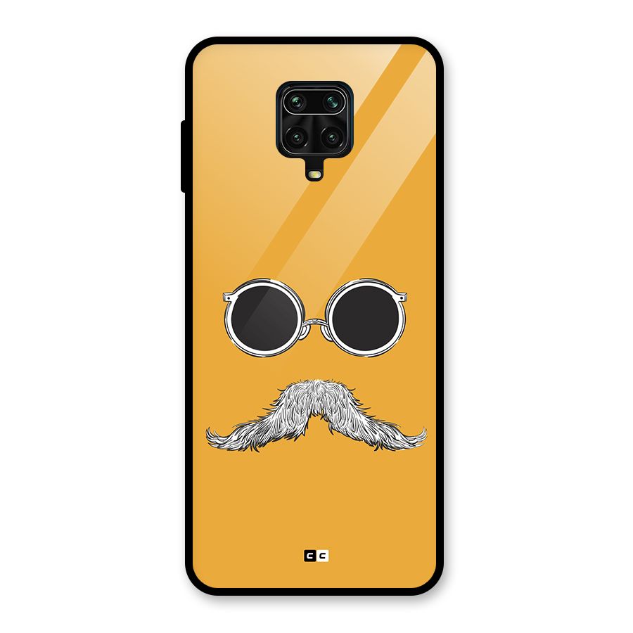 Goggle Man Glass Back Case for Redmi Note 9 Pro