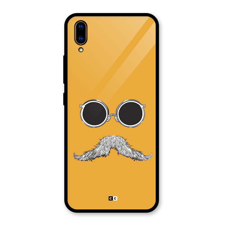 Goggle Man Glass Back Case for Vivo V11 Pro