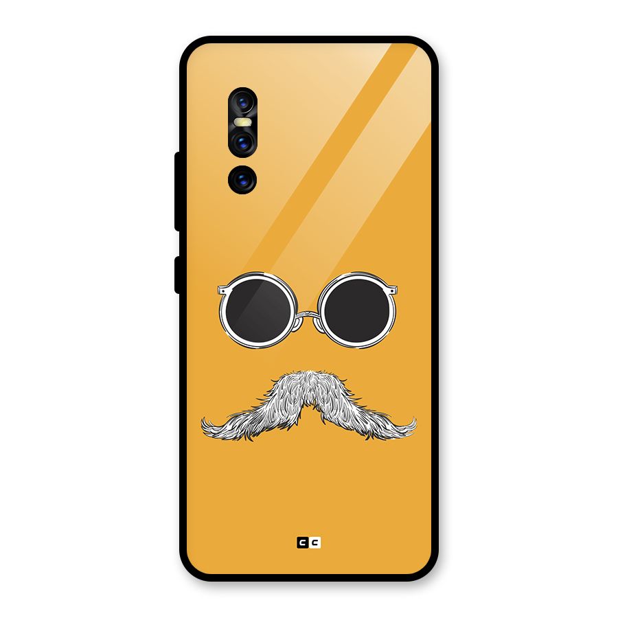 Goggle Man Glass Back Case for Vivo V15 Pro