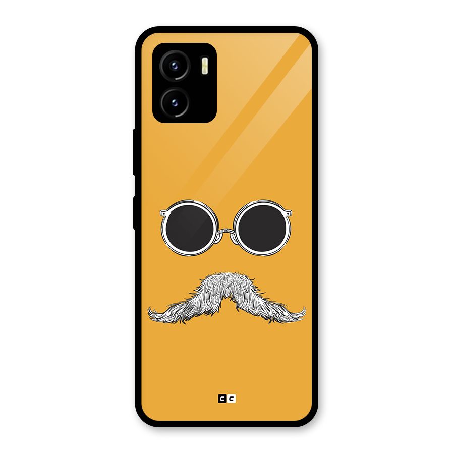 Goggle Man Glass Back Case for Vivo Y15s