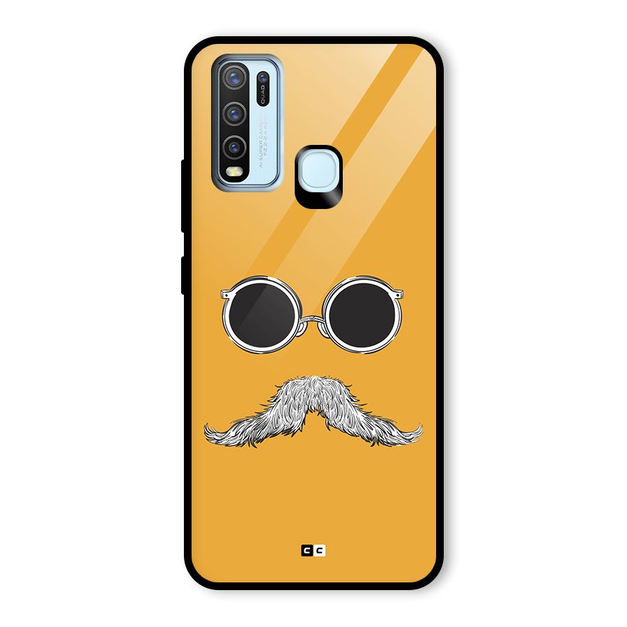 Goggle Man Glass Back Case for Vivo Y30