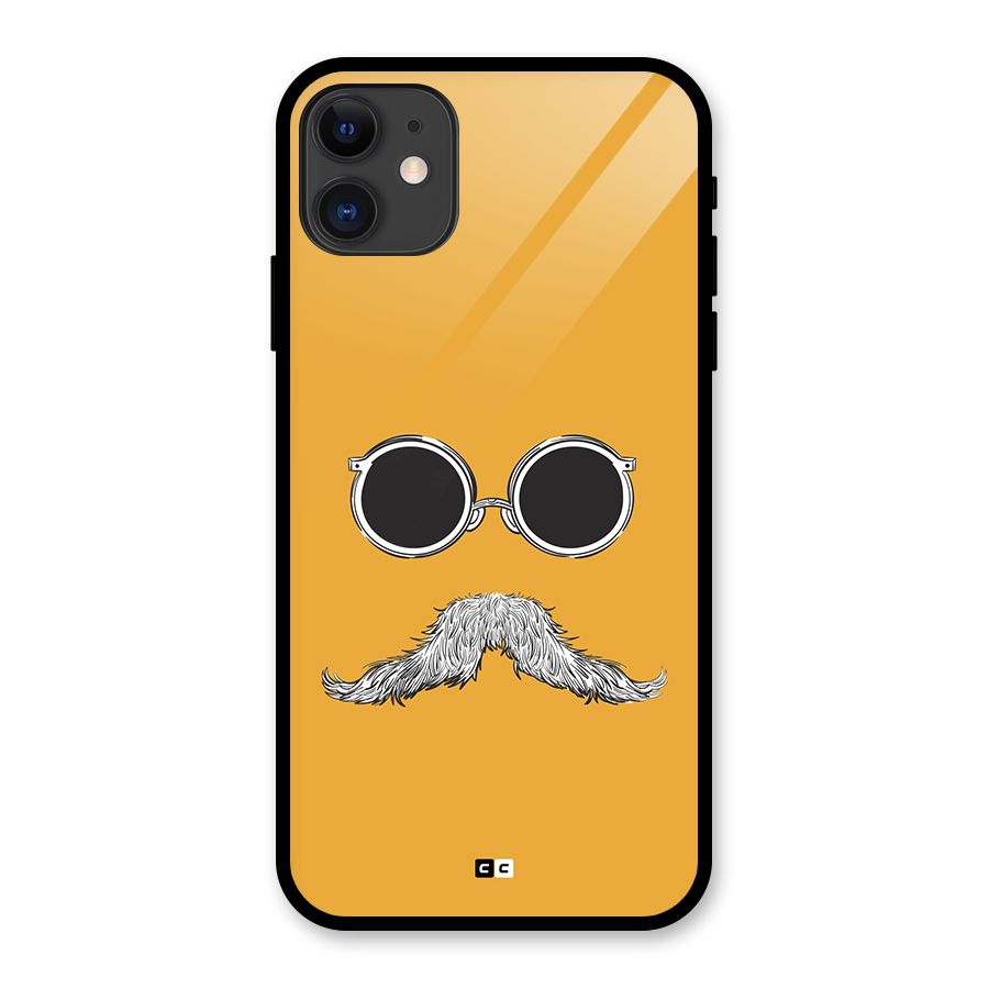 Goggle Man Glass Back Case for iPhone 11