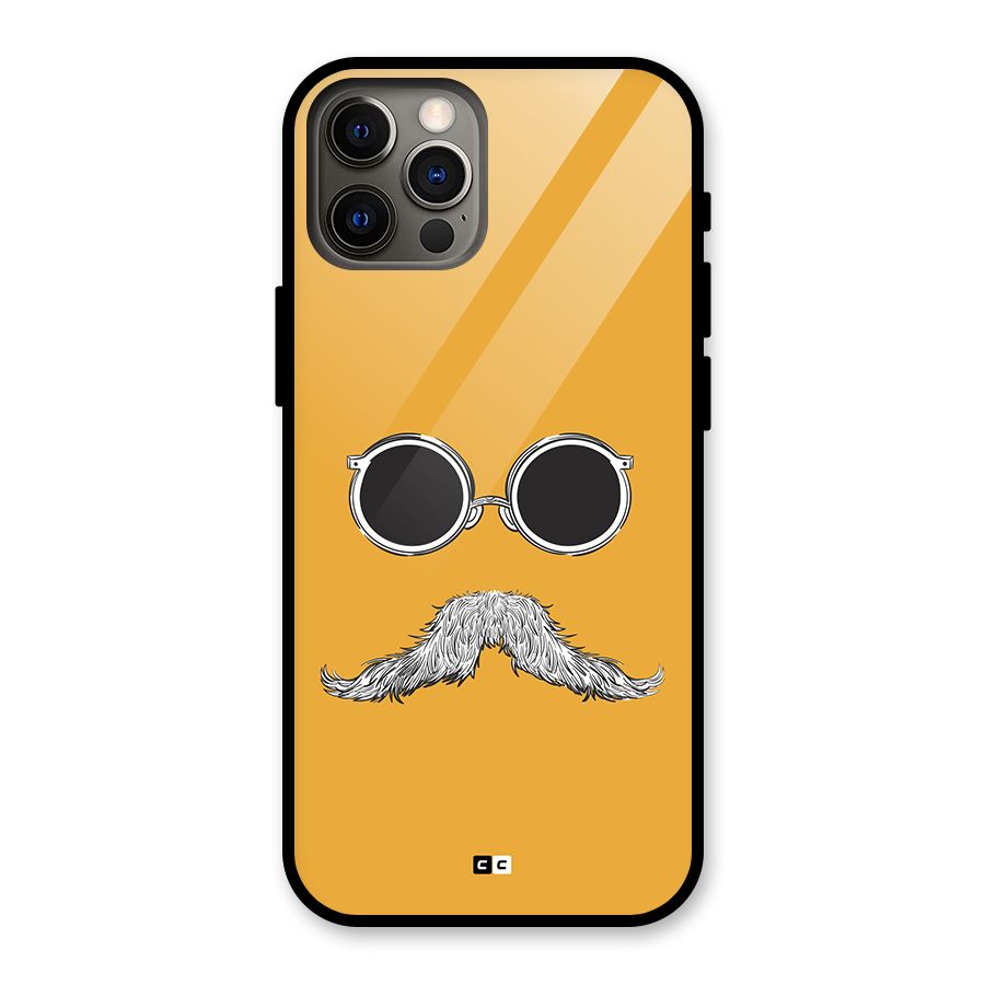 Goggle Man Glass Back Case for iPhone 12 Pro