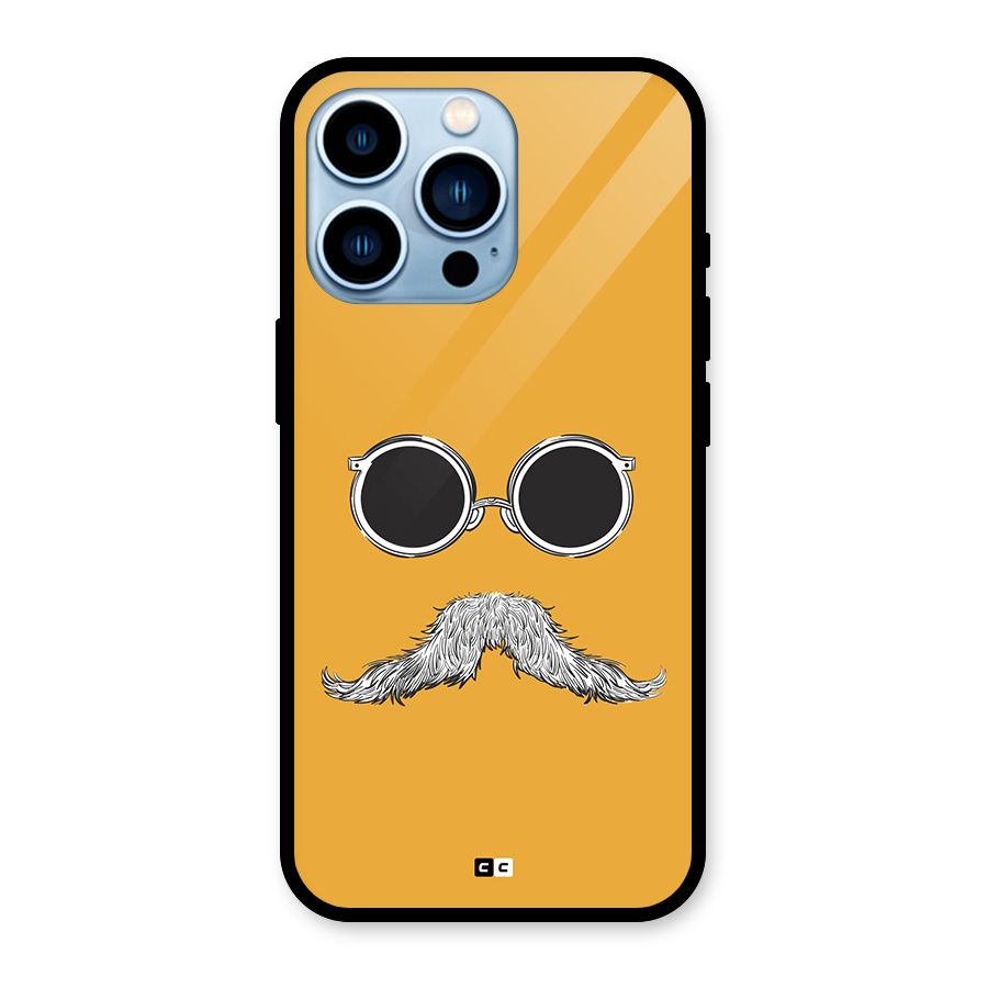 Goggle Man Glass Back Case for iPhone 13 Pro