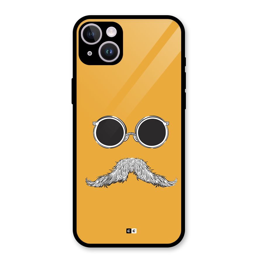 Goggle Man Glass Back Case for iPhone 14 Plus