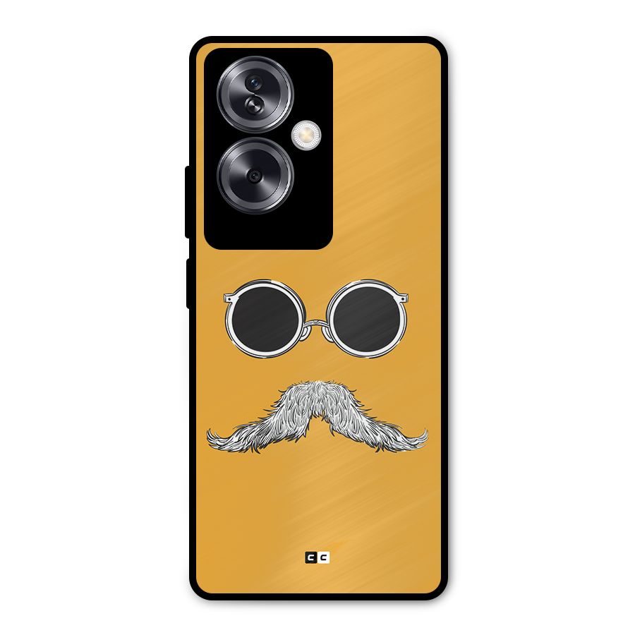 Goggle Man Metal Back Case for Oppo A79 5G