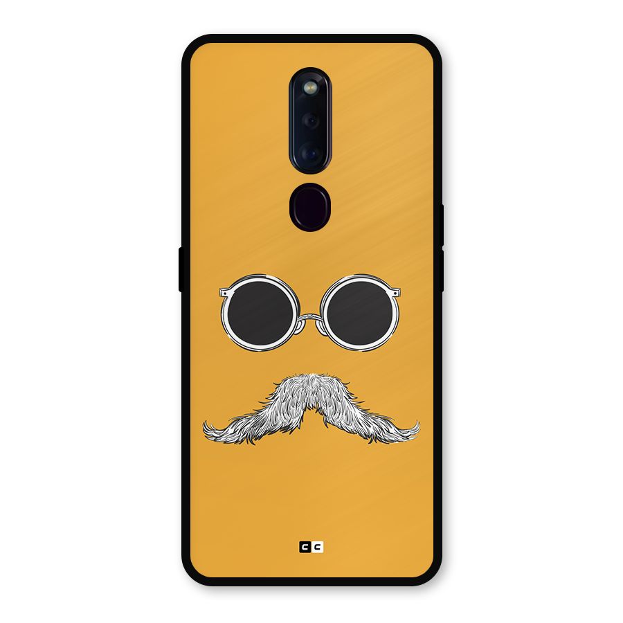Goggle Man Metal Back Case for Oppo F11 Pro