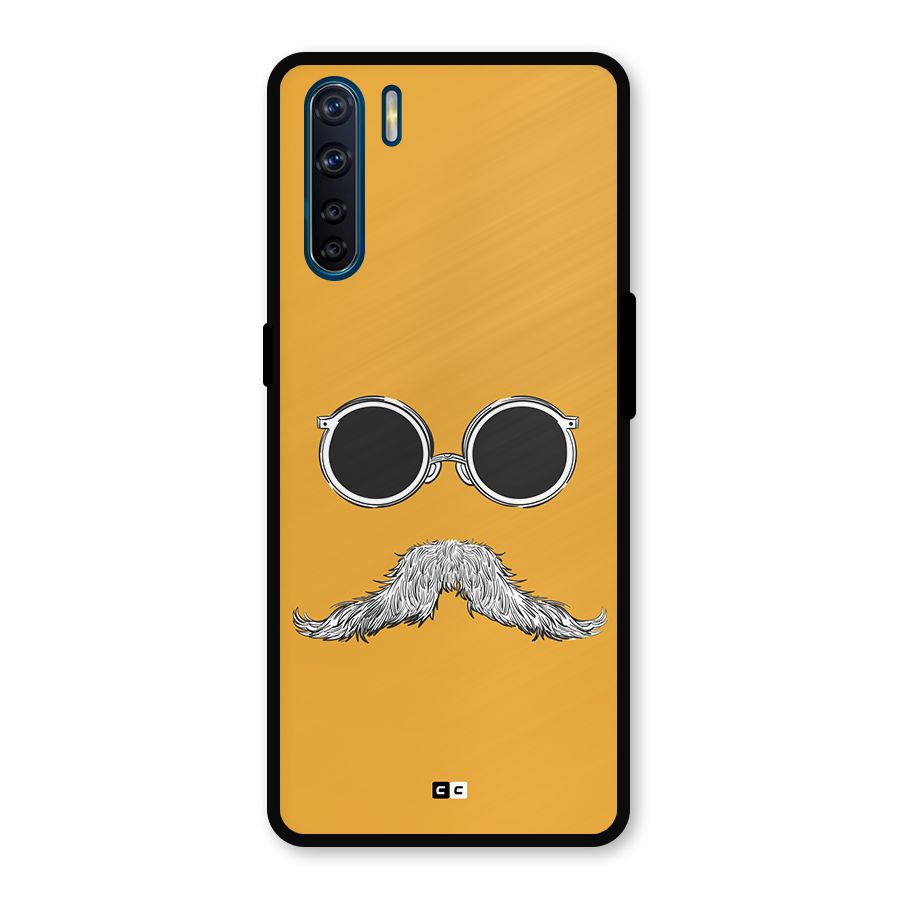 Goggle Man Metal Back Case for Oppo F15