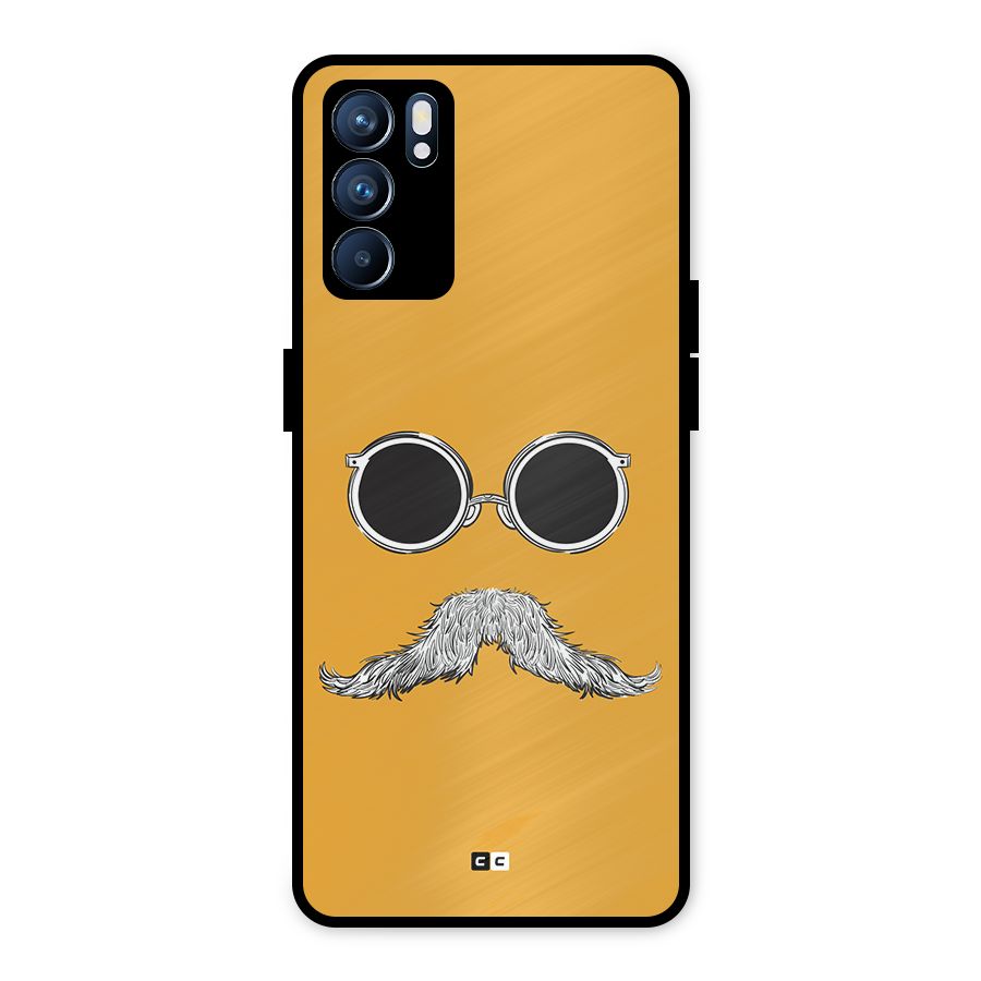 Goggle Man Metal Back Case for Oppo Reno6 5G
