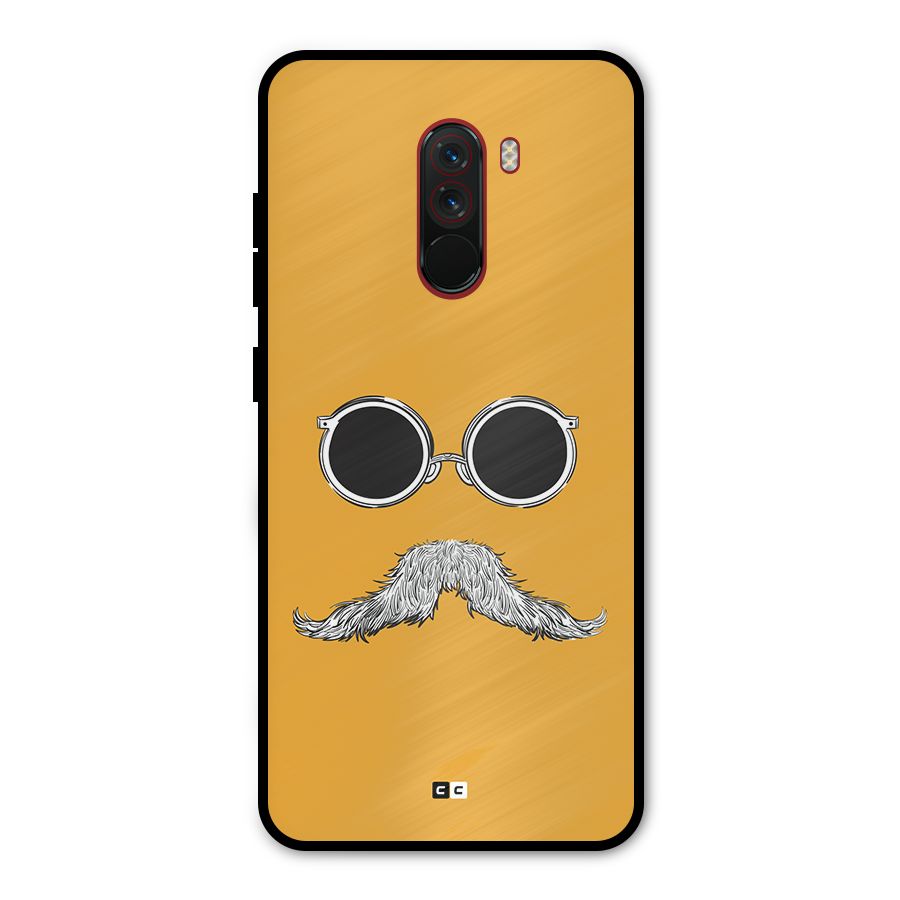 Goggle Man Metal Back Case for Poco F1