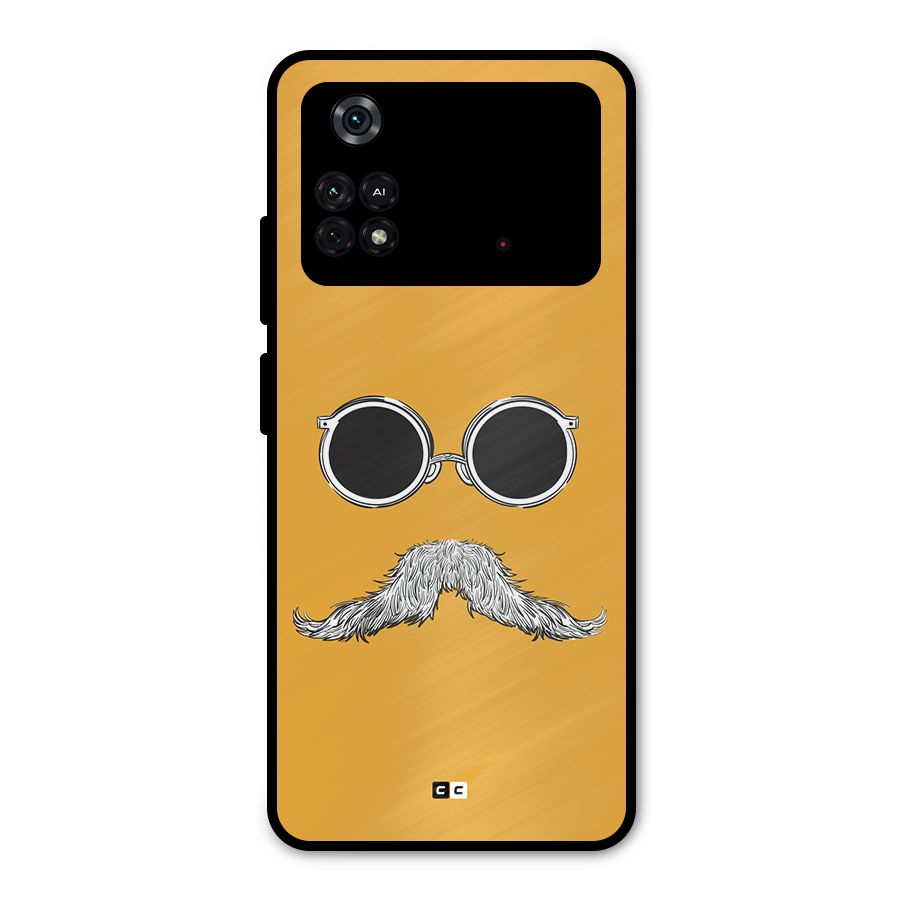 Goggle Man Metal Back Case for Poco M4 Pro 4G