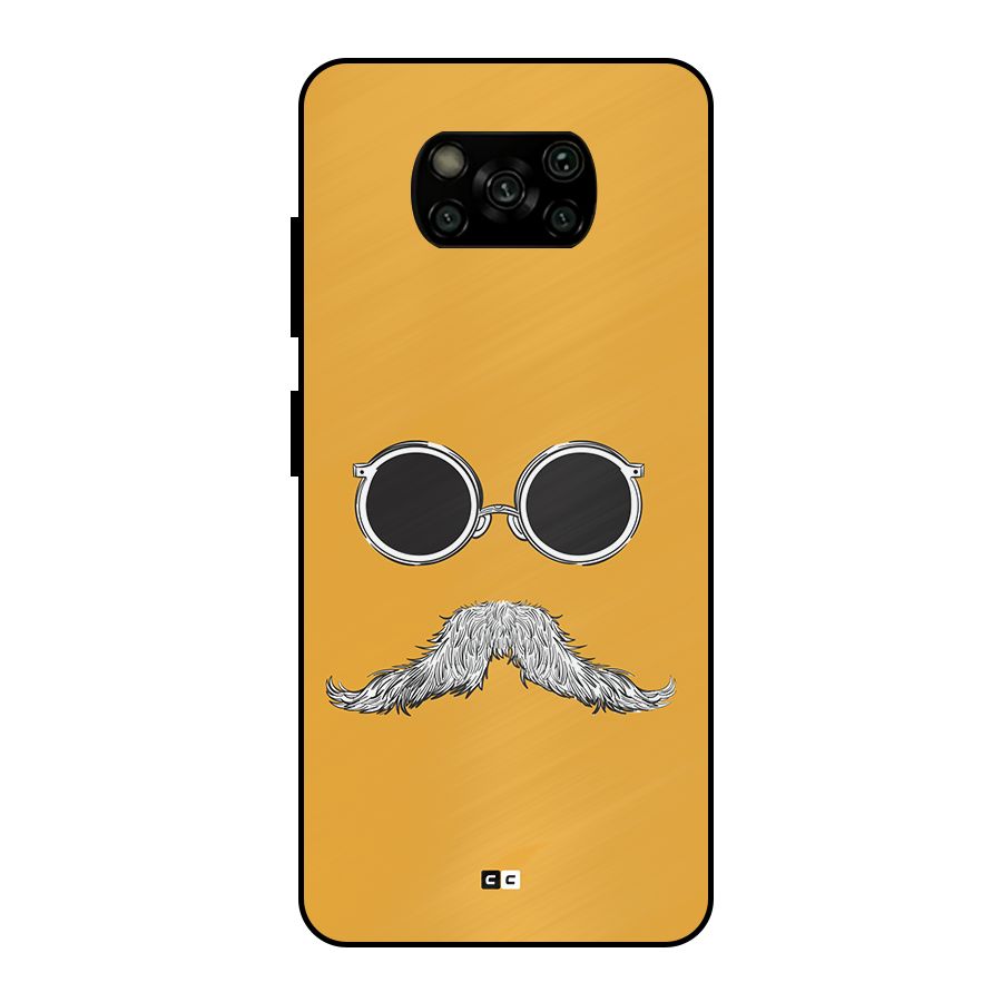 Goggle Man Metal Back Case for Poco X3