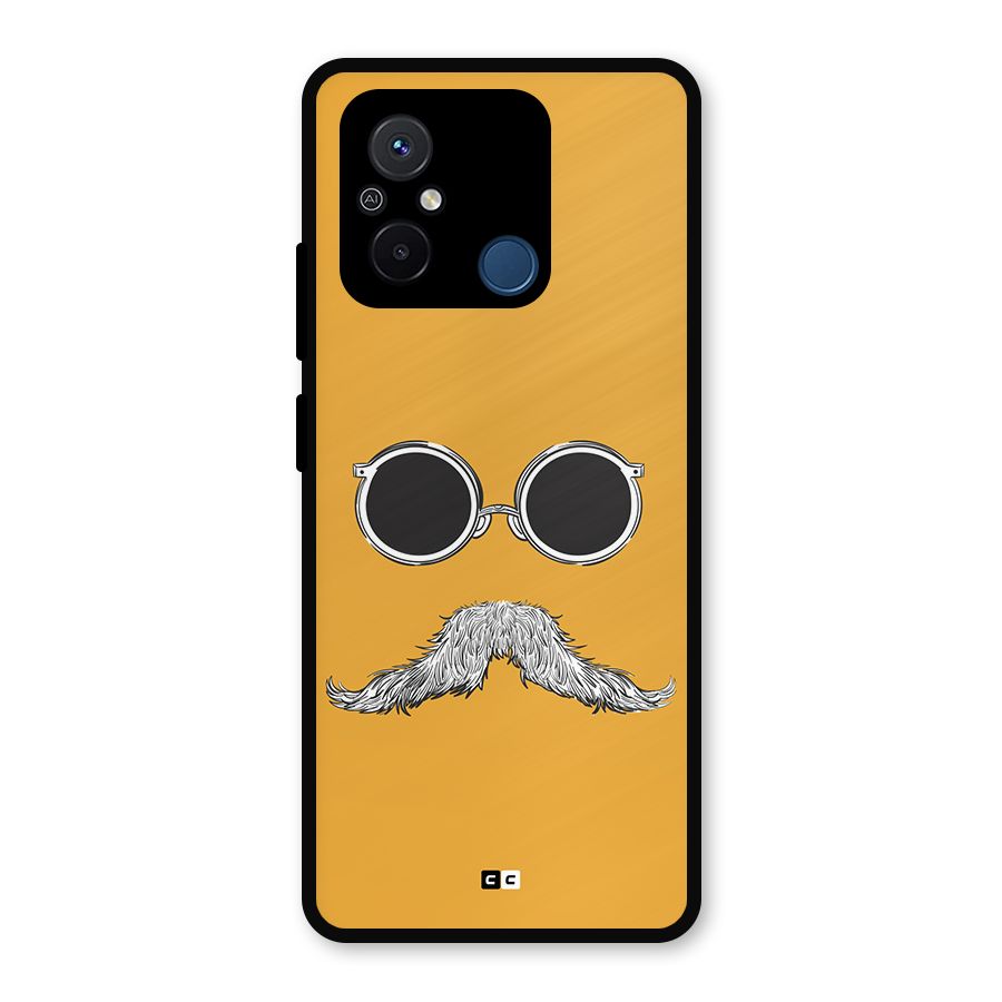 Goggle Man Metal Back Case for Redmi 12C
