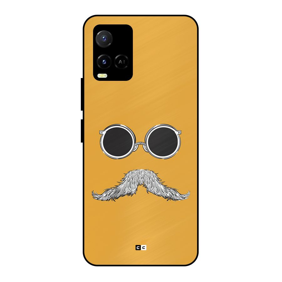 Goggle Man Metal Back Case for Vivo Y21A