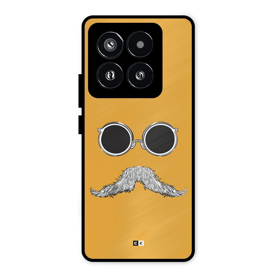 Goggle Man Metal Back Case for Xiaomi 14 Pro