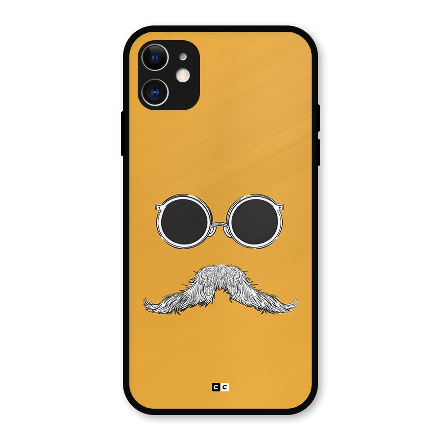 Goggle Man Metal Back Case for iPhone 11