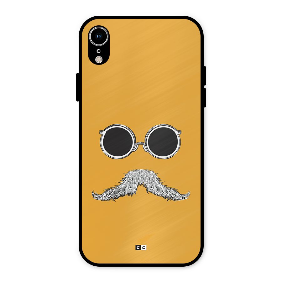 Goggle Man Metal Back Case for iPhone XR