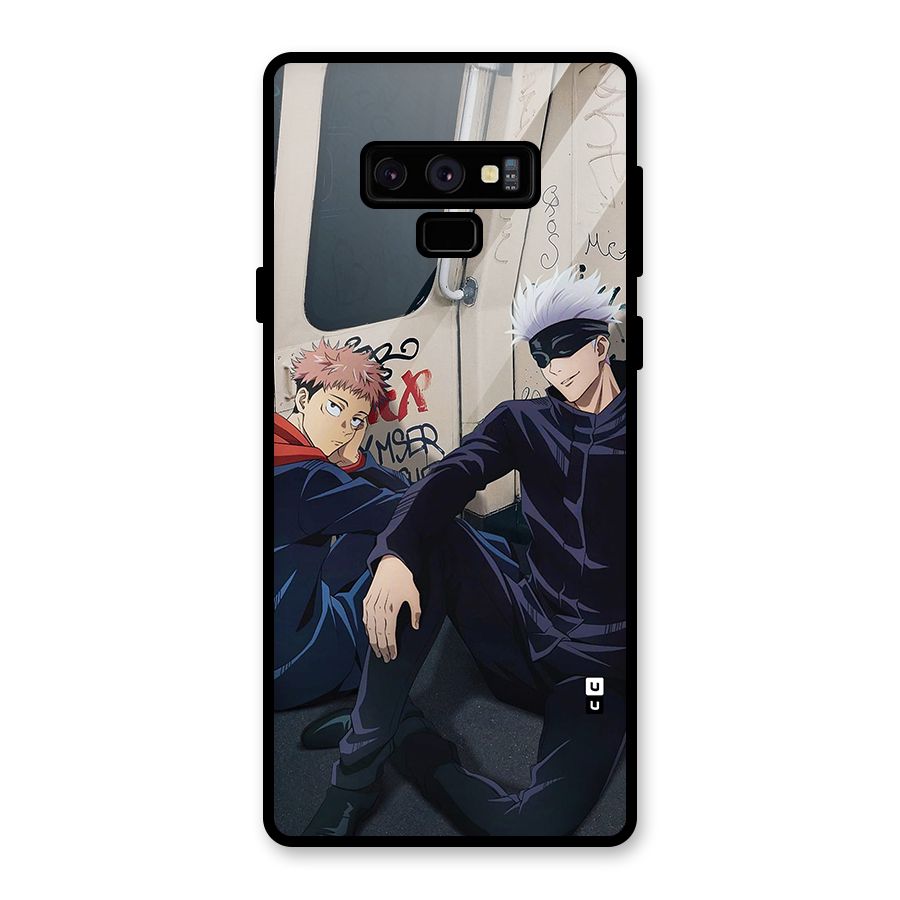 Gojo Itadori Travel Glass Back Case for Galaxy Note 9
