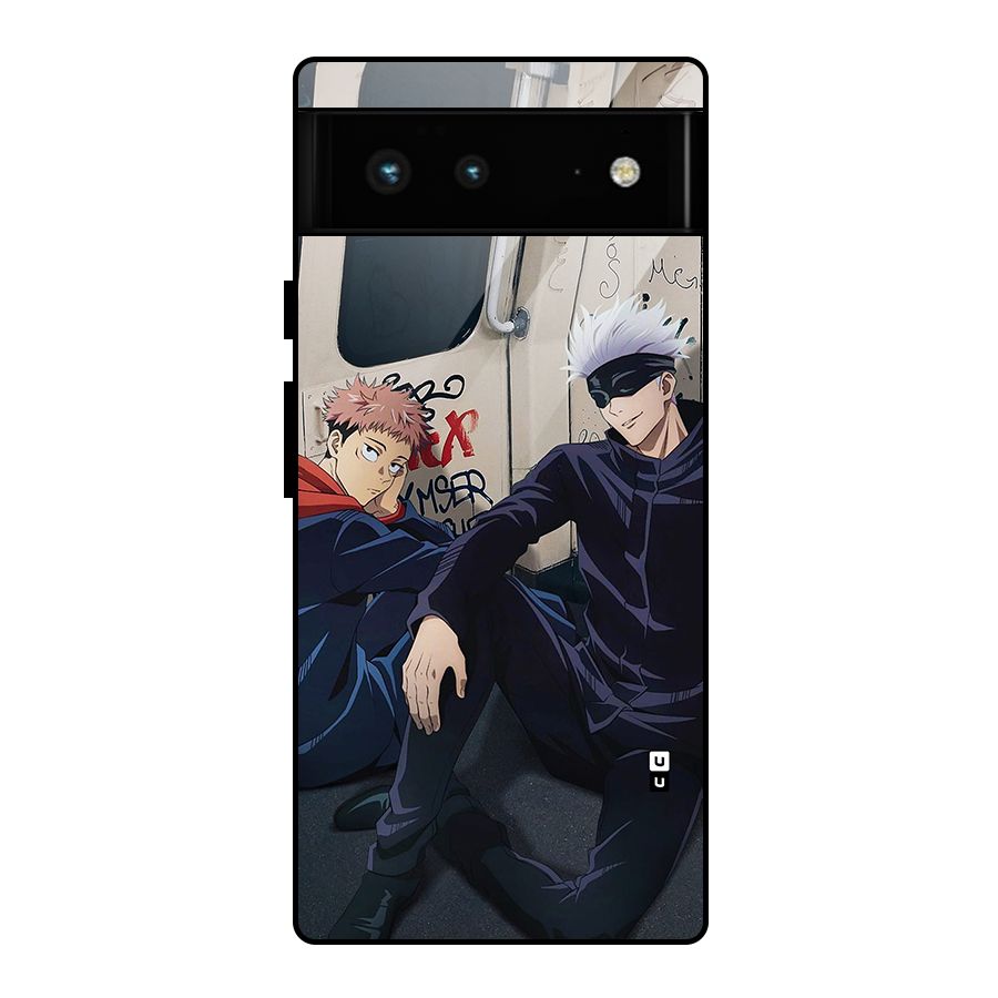 Gojo Itadori Travel Glass Back Case for Google Pixel 6