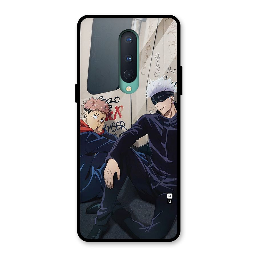 Gojo Itadori Travel Glass Back Case for OnePlus 8