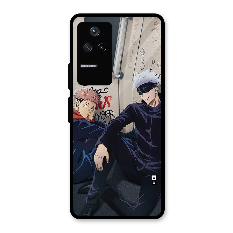 Gojo Itadori Travel Glass Back Case for Poco F4 5G