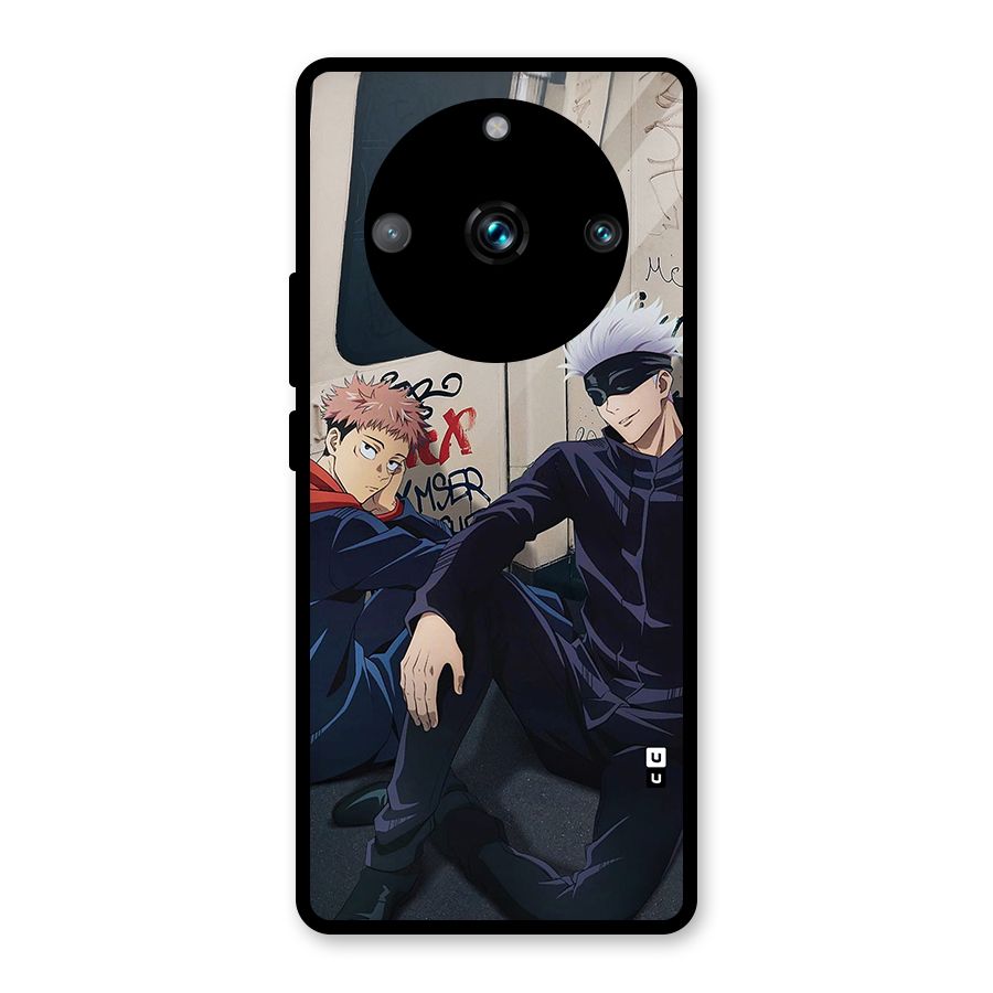 Gojo Itadori Travel Glass Back Case for Realme 11 Pro