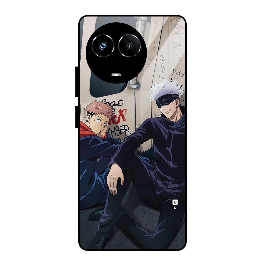 Gojo Itadori Travel Glass Back Case for Realme Narzo 60X