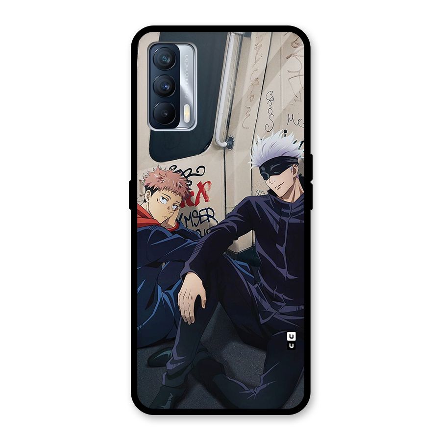 Gojo Itadori Travel Glass Back Case for Realme X7