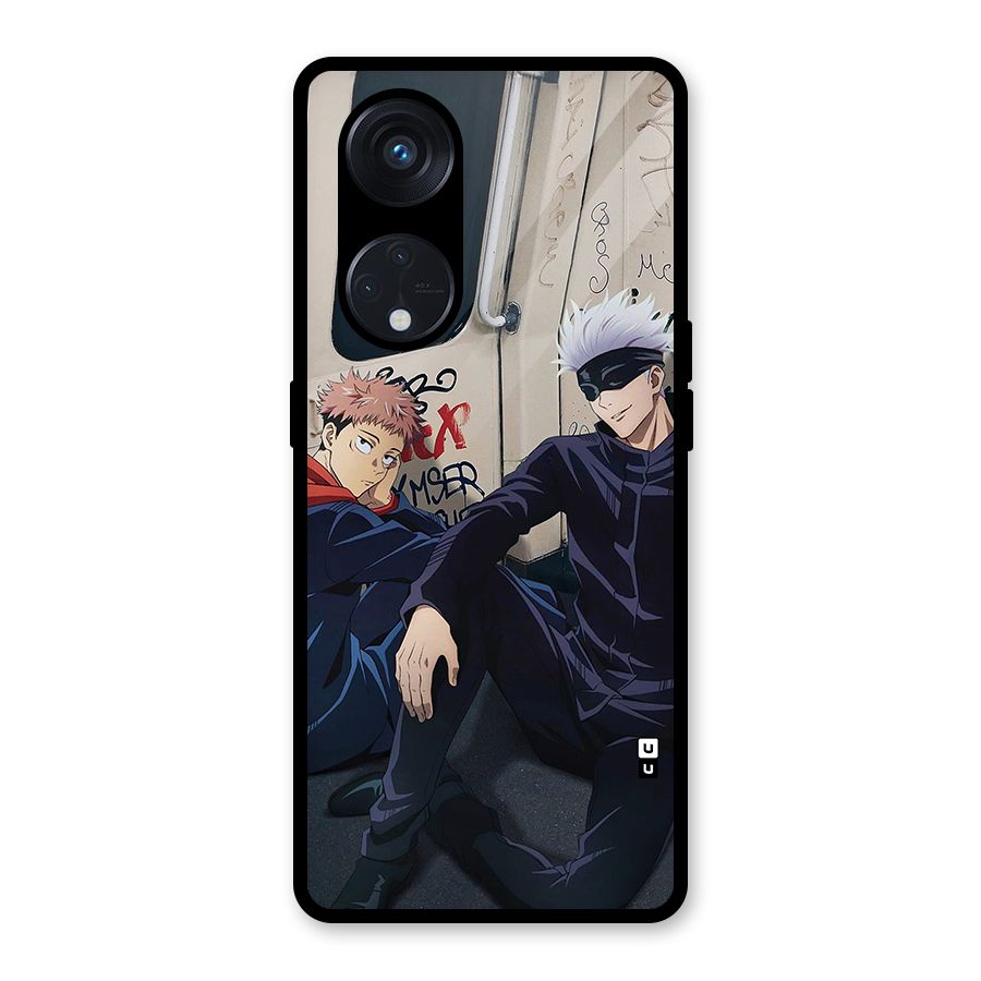 Gojo Itadori Travel Glass Back Case for Reno8 T 5G