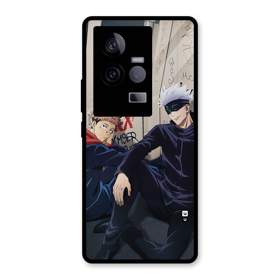 Gojo Itadori Travel Glass Back Case for Vivo iQOO 11 5G