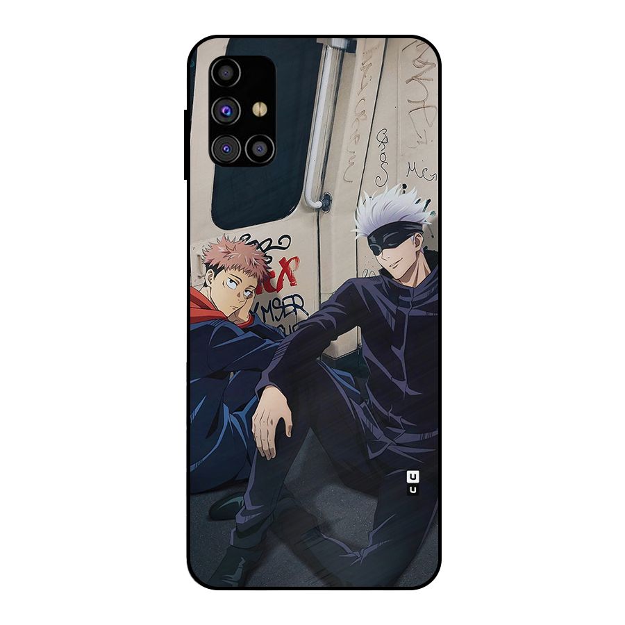 Gojo Itadori Travel Metal Back Case for Galaxy M31s