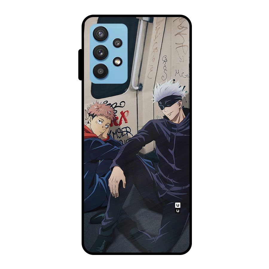 Gojo Itadori Travel Metal Back Case for Galaxy M32 5G