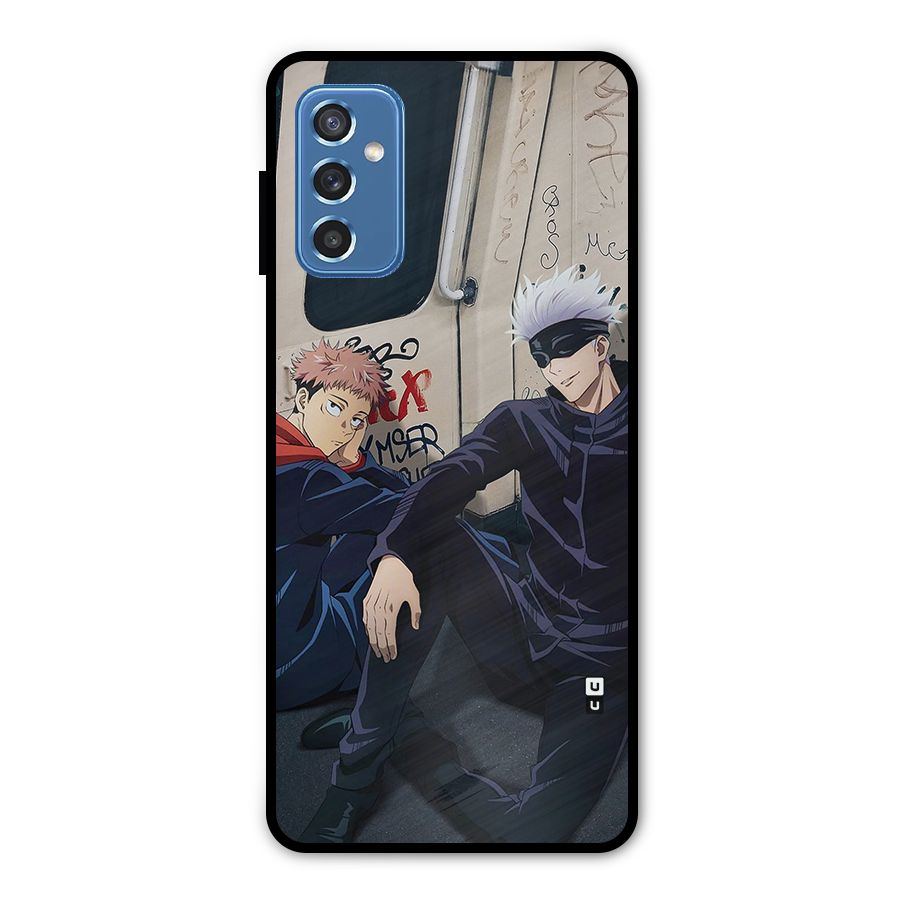 Gojo Itadori Travel Metal Back Case for Galaxy M52 5G