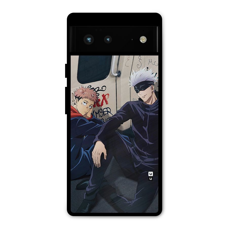 Gojo Itadori Travel Metal Back Case for Google Pixel 6