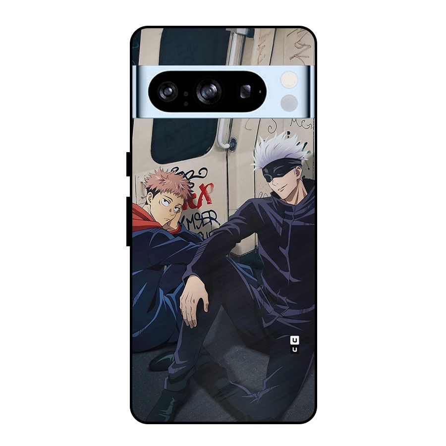 Gojo Itadori Travel Metal Back Case for Google Pixel 8 Pro
