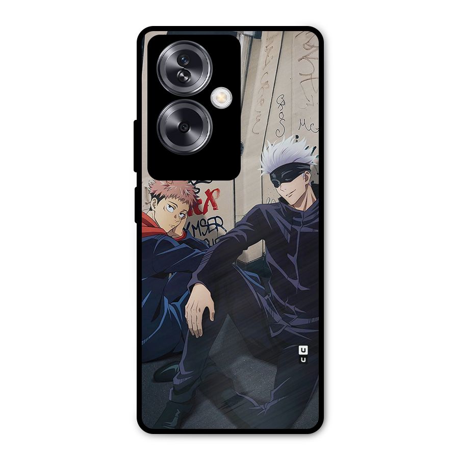 Gojo Itadori Travel Metal Back Case for Oppo A79 5G