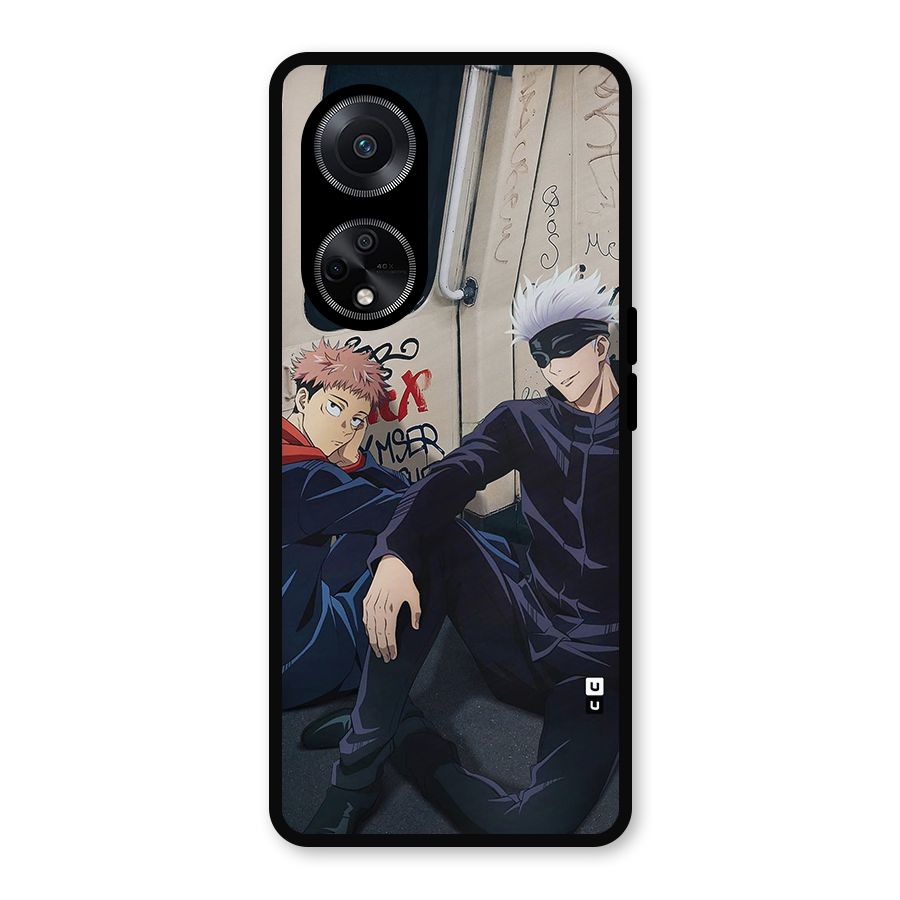 Gojo Itadori Travel Metal Back Case for Oppo F23