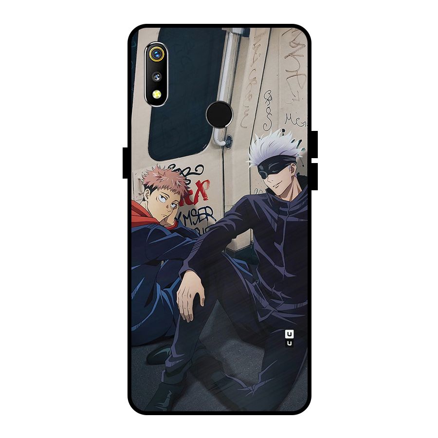 Gojo Itadori Travel Metal Back Case for Realme 3i
