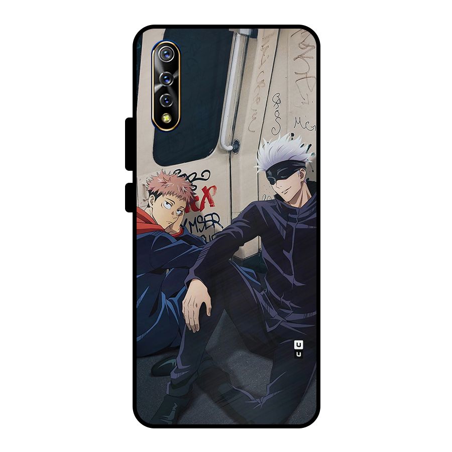 Gojo Itadori Travel Metal Back Case for Vivo S1