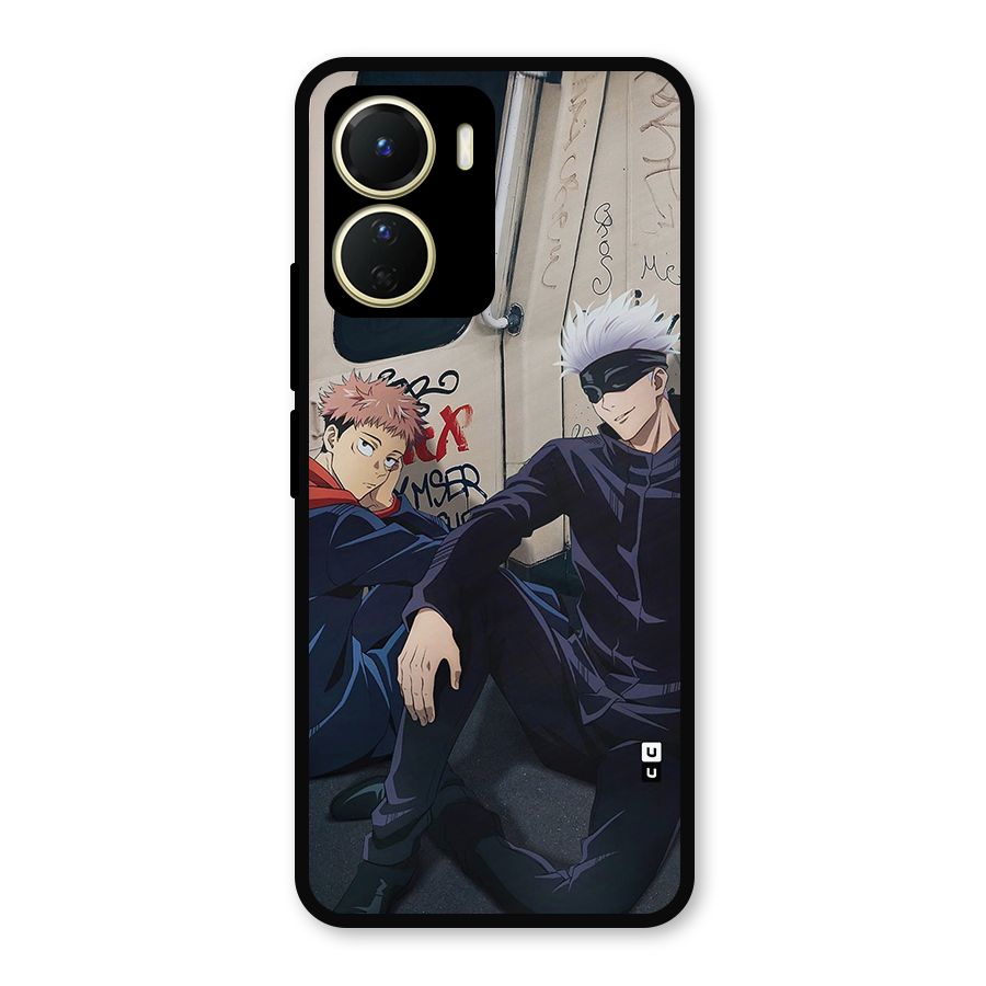 Gojo Itadori Travel Metal Back Case for Vivo Y16