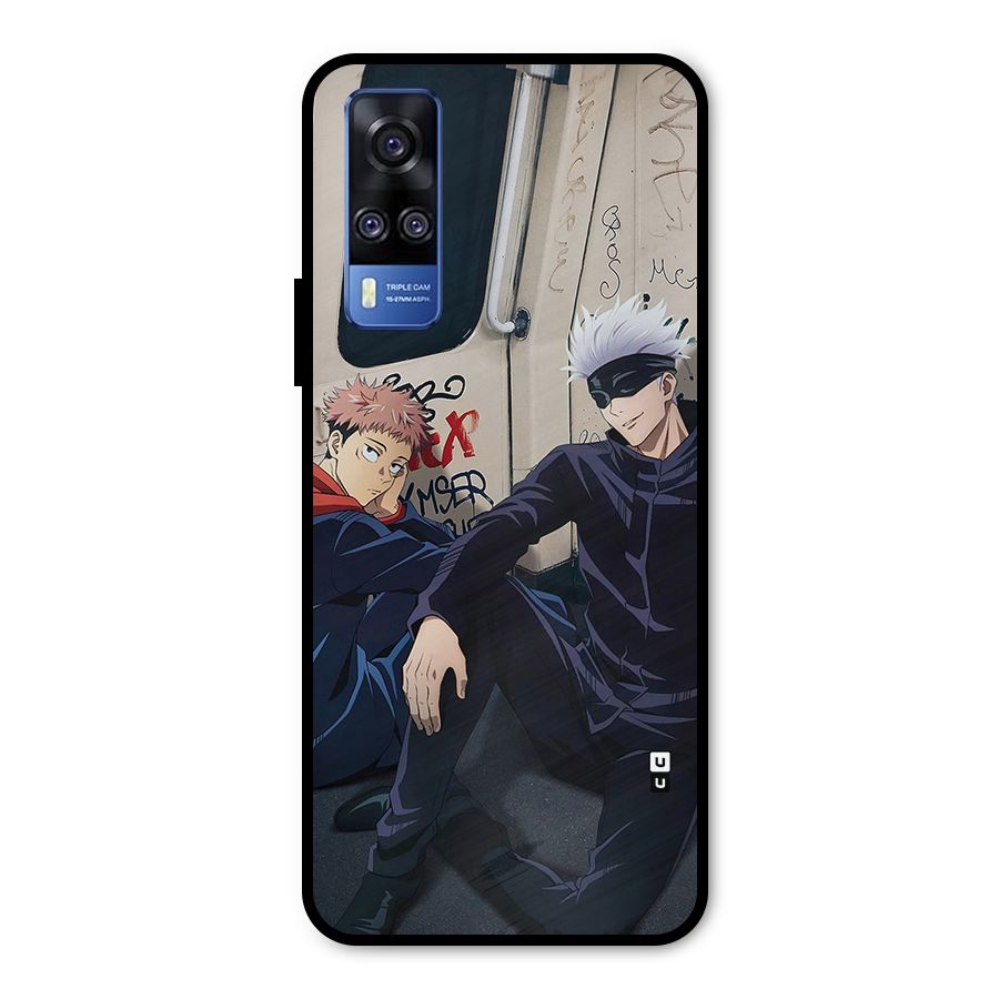 Gojo Itadori Travel Metal Back Case for Vivo Y51A