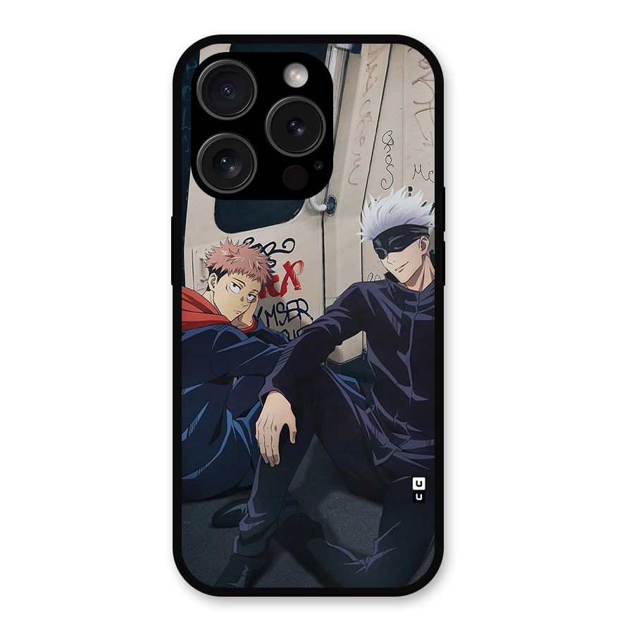 Gojo Itadori Travel Metal Back Case for iPhone 15 Pro