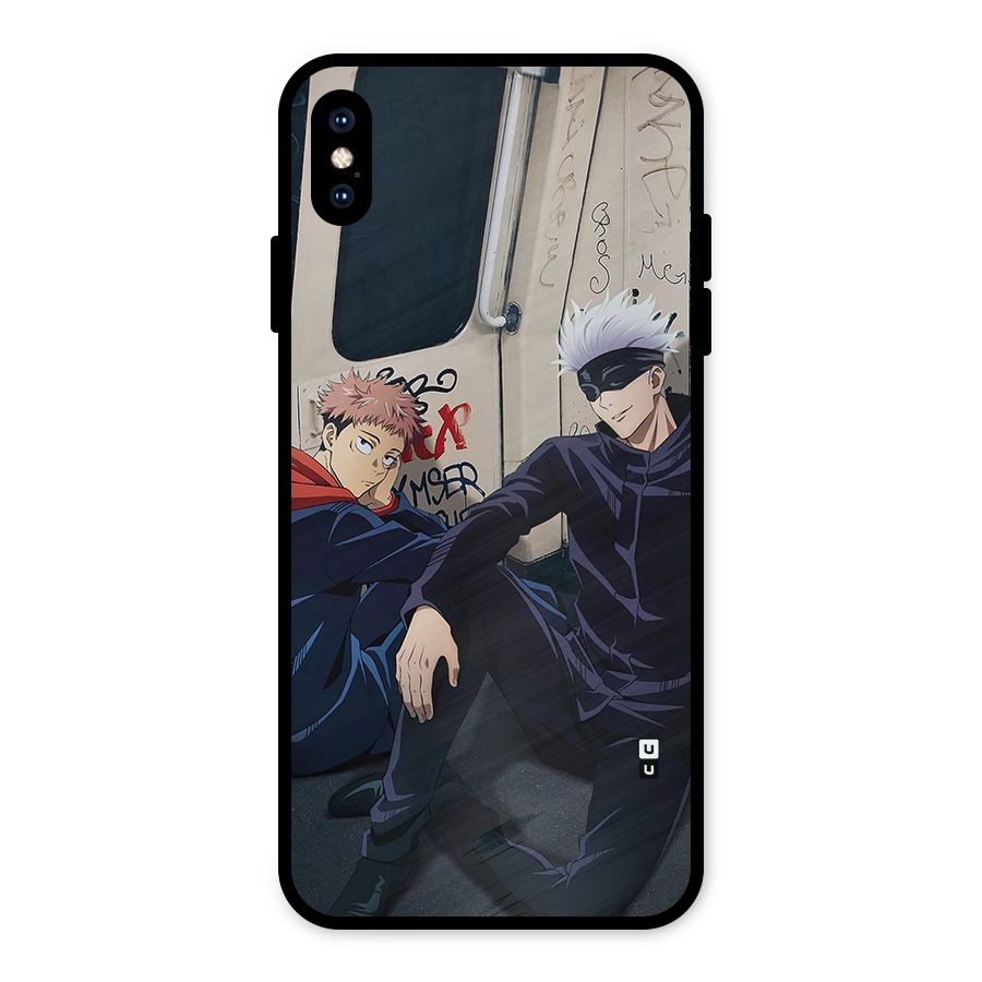 Gojo Itadori Travel Metal Back Case for iPhone XS Max